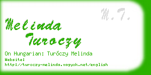 melinda turoczy business card