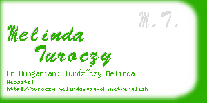 melinda turoczy business card